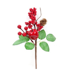 Haste Natalinas Berry E Romã 30 Cm | Natal Formosinha